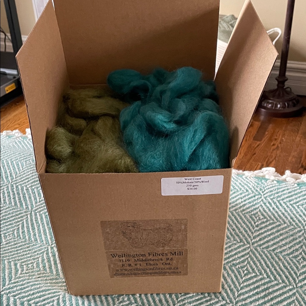 Soft & Sustainable, 250 Grams of 50% Mohair/50% Wool Fibre.